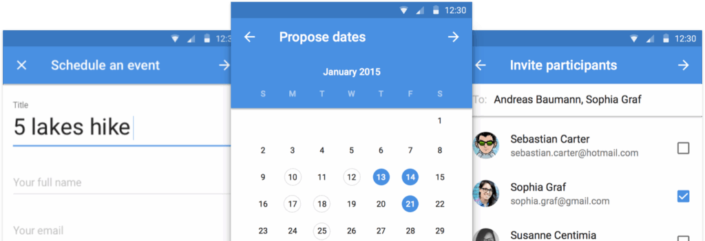 calender schedule