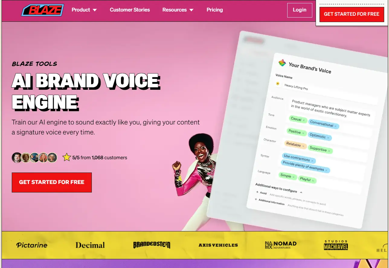Ai Brand voice Blaze.Ai