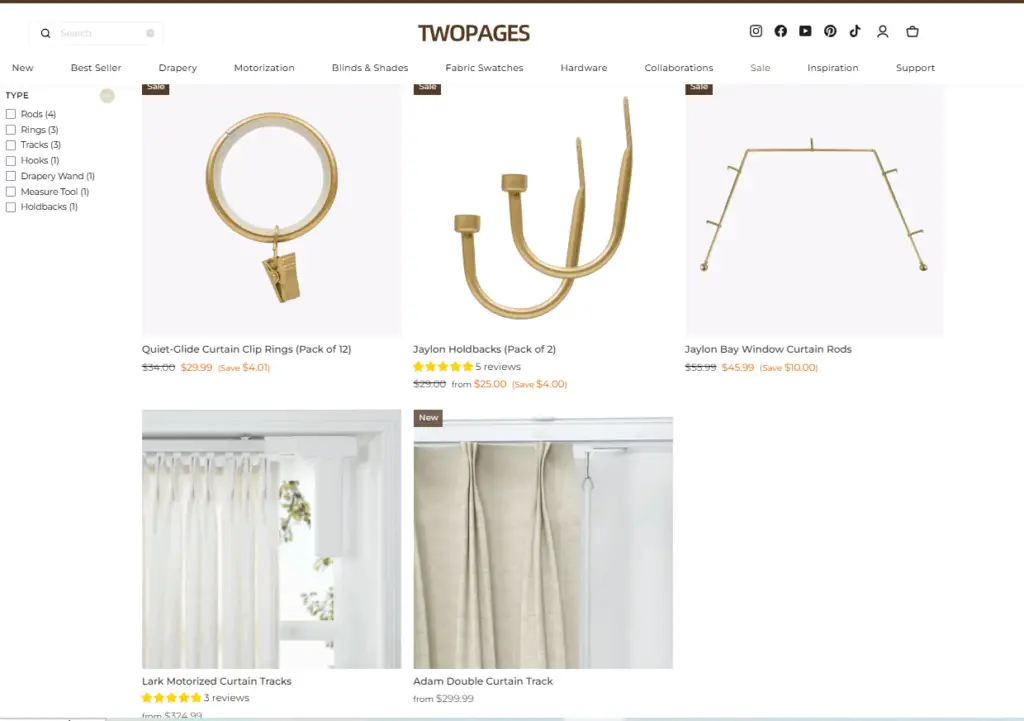 Two pages Minimalist and Modern Design hardware